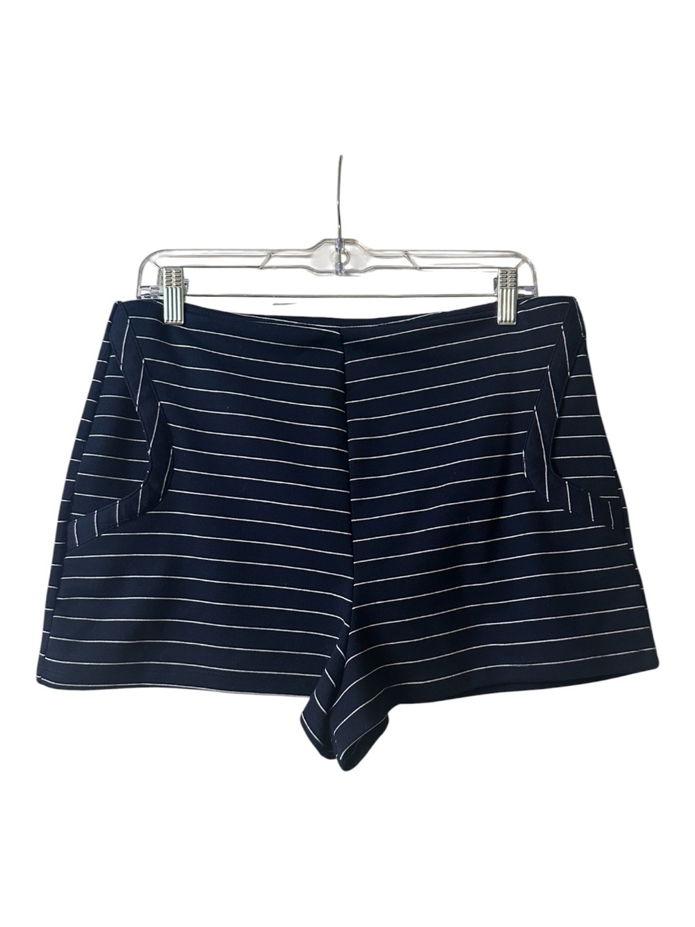 HYFVE Striped Navy Women's Dress Shorts